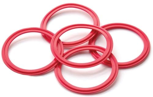 SYSTERM Dichtung DN 75 Set mit 5 Stück, Zubehör für Rekuperation, Lüftung, Heizung, HVAC, HLK-System, Wärmerückgewinnung, Belüftung, Verteilerkasten, Luftverteiler Lüftungsanlage 75mm