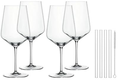 Nachtmann Cocktail/Spritz Set/4 + 4 Glastrinkhalme 7608/8tlg Tastes Good [SET4] [SP]
