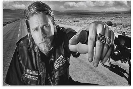 DEEBOW Jax Teller Soa. Poster, dekoratives Gemälde, Leinwand, Wandposter und Kunstdruck, modernes Familienschlafzimmer-Dekor-Poster, 20 x 30 cm