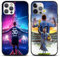 Yomyejisoo [2 Stück] Schutzhülle für iPhone 6 Hülle 4,7,Handyhülle Fußball Sport Soccer Muster Design Motiv Fußball-Athleten Soft Silikon TPU Stoßfest Bumper Cover Case für iPhone 6s,M3