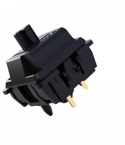 Zhouwang Gateron Oil King Keyboard Switches Replacement -72pack,5-pin 55gf pre-Lubed Black Plated Spring high Life Office Typing Linear switches for MX Mechanical Keyboard