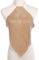 Sexy Damen-Körperkette mit metallischen Pailletten, schimmerndes rückenfreies Neckholder-Crop-Top, verstellbares Geschirr, Bikini-Brustkette für Frauen, Party, Körperschmuck, Gold