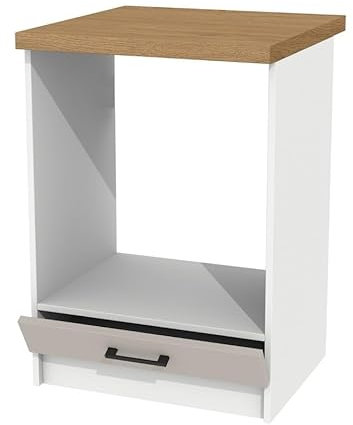 Unterschrank mit Arbeitsplatte für Backofen 60 cm – funktional - robust und ideal für Küchen mit Standard-Backöfen - inkl. Montagematerial - universelle Frontöffnung und elegantes Design