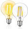 Century Light 2er Pack E27 LED Warmweiss 100W 120W,G80 12 Watt 1800 Lumens Edison Glühbirne Warmweiß 2700K,Kein Flackern Große Kugel Energiesparlampe,Nicht-Dimmbar, AC 220-240V