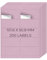 YIKIADA Violett Universal Etiketten 50,8 × 101,6 MM Vinyl Selbstklebend Ablösbar Blanko Aufkleber Bedruckbar Namenaufkleber Büro Adressetiketten für Tintenstrahl- und Laserdruckern 200 Stück