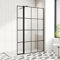 Walk-in Shower Screen. 900mm Shower Screen Panel with 300mm Flipper Panel, 8mm Easy Clean Toughened Glass, Support Bar Includes