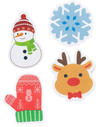 HOLIDYOYO 4 Stück-pack Spülschwämme Aus Verdicktem Schwammmaterial Wiederverwendbare Küchenschwämme Für Geschirrspülen Und Haushaltsreinigung Hautfreundlich Und Langlebig Mit Lustigen Feiertagsmotiven