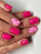 Kabwea Lot de 24 faux ongles carrés à presser, 12 tailles, ongles à presser pour la Saint-Valentin