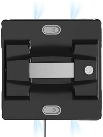 Robot Lavavetri Con 4Water Spray, Robot Per La Pulizia Delle Finestre, Lavavetri Con Spruzzo D'Acqua Automatico, Robot Lavavetri,Black