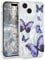 L-FADNUT for iPhone 14/13 Case for Women Girls, Glitter Silver Cute Butterfly Pattern Phone Case, Trendy Shiny Soft Slim Protective TPU Anti-scratch Aesthetic Cover for iPhone 14/13, Purple