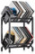 Savieva Robustes Metallregal für Schallplatten, 2-lagig, rostfreies Design, 78 x 40 x 28 cm, für 200 Schallplatten und CDs, Ausstellungsregal für Zeitschriften, Alben, Bücher, Vinyl-Rahmen und Halter