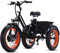 KAKIGO E-Bike 3 Rad für Erwachsene,Elektro Dreirad Fahrrad 48V 10Ah Akku, Lasten Ebike Klapprad 50 * 10 cm Fatbike, 25km/h, Dreirad für senioren Reichweite bis zu 30-40Km