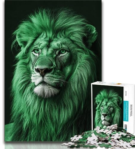 Puzzle für Teenager 1000 Teile König der Löwen 1000 Teile für Erwachsene Lernspiele für die ganze Familie Heimdekoration Geschenk 26x38cm