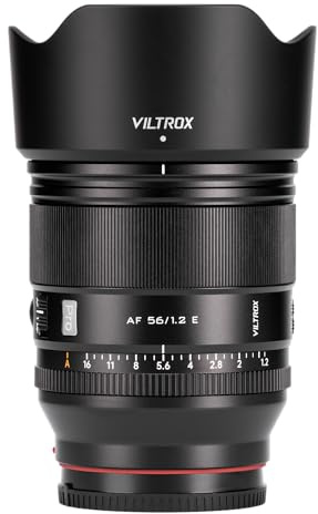 VILTROX AF 56mm F1.2 E-Mount APS-C Objektiv, großes Blenden-Autofokus-Portrait-Prime-Objektiv für Sony E-Mount Kameras A6700 A6600 A6400 A6100 ZV-E10 ZV-E10 II FX30
