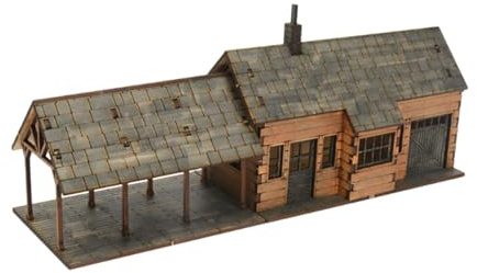 ＡＷＨＡＯ Maqueta de Edificio a Escala 1:72. Escena arquitectónica en Miniatura. Paisaje. Materiales de construcción. Desmontaje. Manualidades DIY. Casa para
