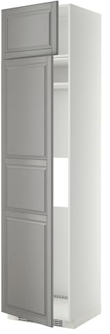 ProTuning METOD Hi Cab F Kühlschrank oder Gefrierschrank W 2 DRS, Weiß/Bodbyn Grau, 60 x 60 x 240 cm