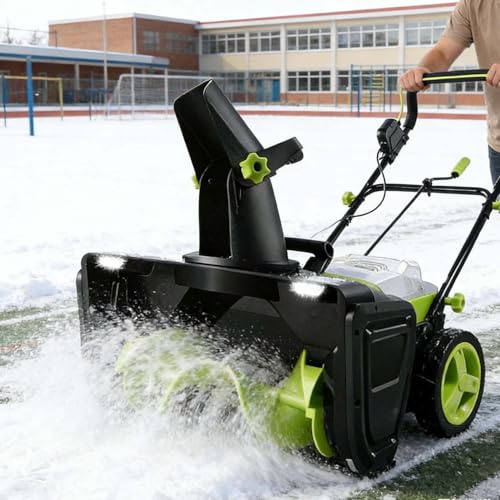 CUTANGELAR Elektrische Profi-Schneefräse Mit 40-V-Akku. Räumt 50 cm Breit Und 25 cm Tief. Entwickelt Für Die Effiziente Schneeräumung Von Einfahrten, Parkplätzen Und Größeren Flächen.