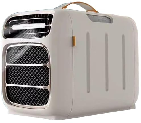 DDZJTPP Aire Acondicionado Portátil para Camping,Panel De Control Y Mando a Distancia;Unidad Compacta De Refrigeración Y Calefacción 3 Velocidades Diseño para Camping,Caravanas,Dormitorios Cold+Heat