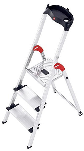 Hailo 8040-301 XXL 150 kg Capacity Aluminium Deluxe Comfort Steps (3 Steps)