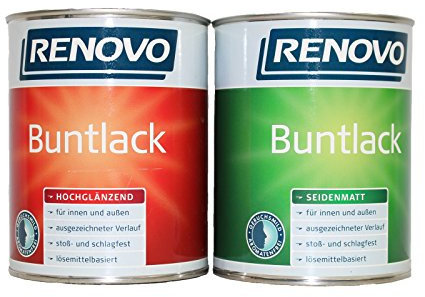 0,375L Renovo Kunstharzlack weiss Buntlack Weisslack Lack seidenmatt