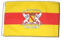 Fahne Flagge Deutschland Baden mit Wappen 30 x45 cm