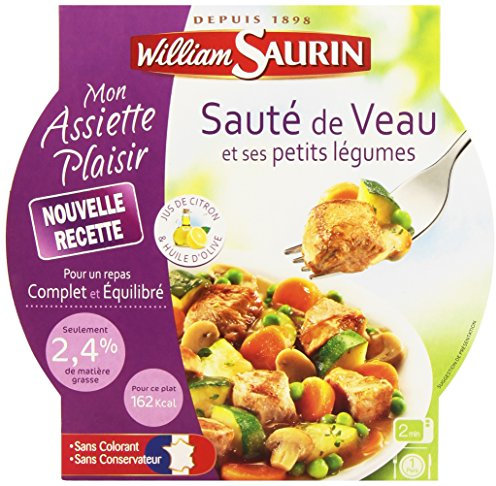 William Saurin de Veau et Ses Petits Légumes la Barquette 280g Sauté