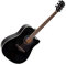 Classic Cantabile WS-20 BKEQ Dreadnought Westerngitarre - Akustikgitarre mit Stahlsaiten - Gitarre mit Tonabnehmer und 3-Band Equalizer - Geschlossene und Gummierte Chrom-Mechaniken - Schwarz