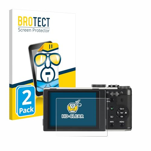 BROTECT (2 Stück Schutzfolie für Pentax MX-1 Displayschutz Folie Made in Germany, Ultra-Klar