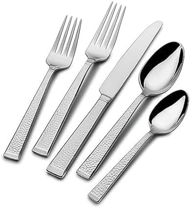 Mikasa Kyler 65-Piece 18/10 Stainless Steel Flatware Set with Serveware, Service for 12