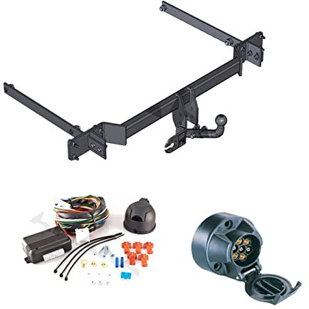 AHK Anhängerkupplung mit Elektrosatz 7 polig für Mercedes C-Series W-204 S-204 2008- Anhängevorrichtung Hängevorrichtung - starr, mit angeschraubtem Kugelkopf