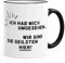 MoonWorks Kaffee-Tasse Ich hab Mich umgesehen - wir sind die Geilsten Hier Büro Arbeit Kollegen schwarz Unisize