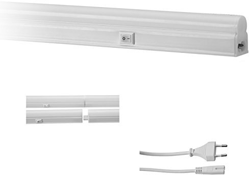 Plafón de neón LED T5 para debajo del armario, regleta, tubo 30, 60, 90, 120 cm, 4000 K