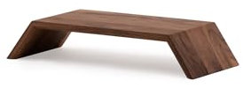 Oakywood Monitorständer, kompatibel mit iMac Computer Ergonomische Positionserhöhung, Computer auf Augenhöhe, handgefertigt und handpoliert in der EU Heimbüro-Zubehör aus Massivholz Höhe 9 cm Walnuss
