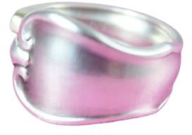Besteck Schmuck Ring 800 Silber, Besteckschmuck Ring, ca. 53 (16,8)