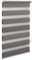 OBdeco Doppelrollo Duo Rollo Klemmfix ohne Bohren B75cm x H150cm(Stoffbreite 71 cm) Grau für Fenster lichtdurchlässig und verdunkelnd