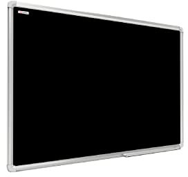 ALLboards Kreidetafel Magnetisch mit Alurahmen Premium EXPO 90x60cm Magnettafel Schwarz, Kreide