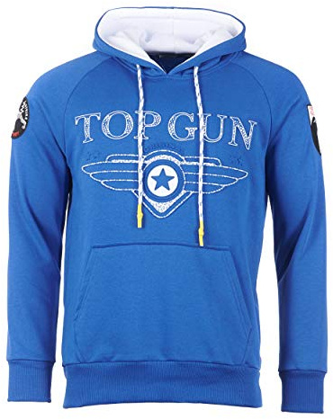 Top Gun Herren Hoodie Defend Tg20193010 Blue, XL