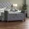 Vida Designs Seville Storage Ottoman, Fabric in Dark Grey Linen, 120x45x60cm - Storage Ottoman with Lift-Up Lid, Ideal for Toys, Bedding & Footstool Use | UKFR Certified