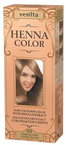 Venita Henna Color Haarfärbemittel, 112 Ciemny Blond, 75 ml