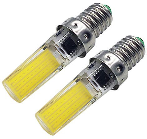 Ruiandsion 2pcs E14 LED Bulb AC 200V-240V E14 Screw Base Cooker Hood LED Bulb for Oven Microwave Lights,White