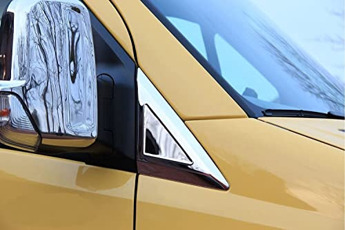 Recambo passend für Mercedes Sprinter W906 VW Crafter Chrom Spiegel Dreiecke Blenden EDELSTAHL