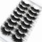 Nouveau 8 paires de cils de 25 mm Cils moelleux Dramatique Longs Faux-cils Maquillage Épais Volume Croisé Faux Cils Doux Fait À La Main Réutilisable Faux Cils Pack # 6D-13