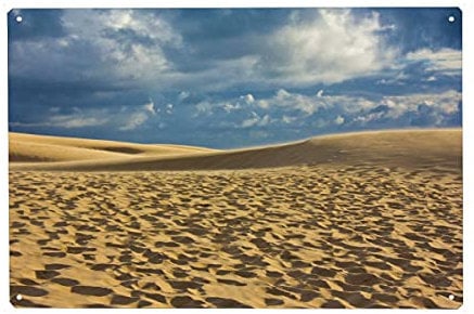artboxONE Metall-Poster 20x30 cm Natur Dune du Pilat von Künstler Anja B. Schäfer