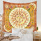 Ricemru Senfgelb Wandteppich Sonne Mond Bunt Groß 230x180 Wandbehang Vintage Blumen Aesthetic Wandtücher Wandtuch Sonnengott Mystische Hippie Wanddeko für Schlafzimmer