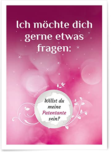Mindful Papers Patentante fragen | Rubbelkarte Schwangerschaft - Willst du meine Patentante sein? Rubbellose Karte | Taufpatin fragen
