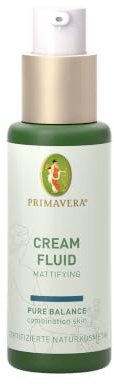 PRIMAVERA Cream Fluid - Mattifying 30 ml – Zertifizierte Naturkosmetik – Cremefluid für Ölige Haut und Mischhaut – mattiert und reguliert die Haut – vegan