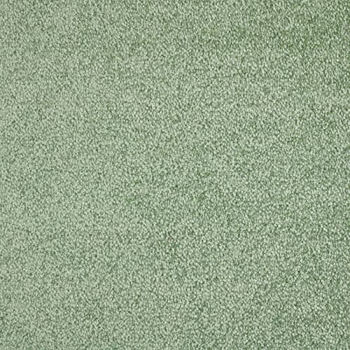 (1 m²) Moquette en dalle autoplombante vert clair, revetement de sol doux et confortable, dalle de moquette 50X50 pour chambre & plus