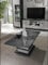 7star Hilton High Gloss Lacquered Wood with Chrome Finish Italian Grey Coffee table