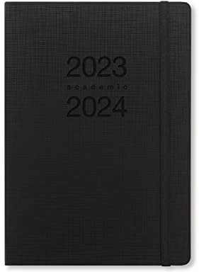 Letts Memo A5 akademischer Terminplaner 2023.2024, Wochenansicht, Schwarz