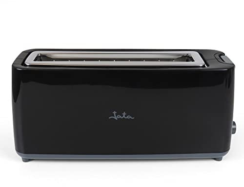 JATA JETT1579 - Tostadora de boca ancha (40 mm) para todo tipo de pan. Centrado automático. Selector electrónico de tostado. 6 posiciones. Función de descongelación y mantenimiento del calor